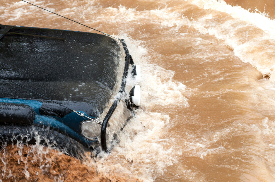 Xác nhận mức độ ngập nước bên ngoài xe